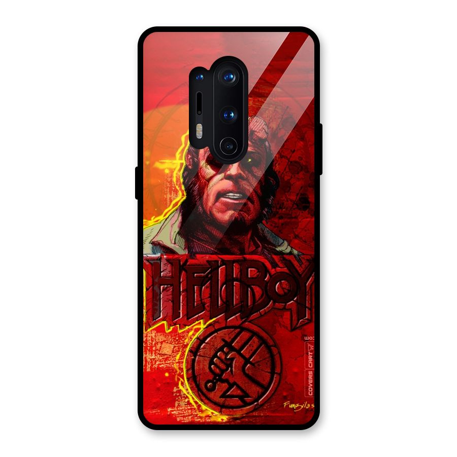 Hellboy Artwork Glass Back Case for OnePlus 8 Pro