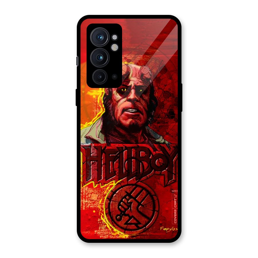 Hellboy Artwork Glass Back Case for OnePlus 9RT 5G