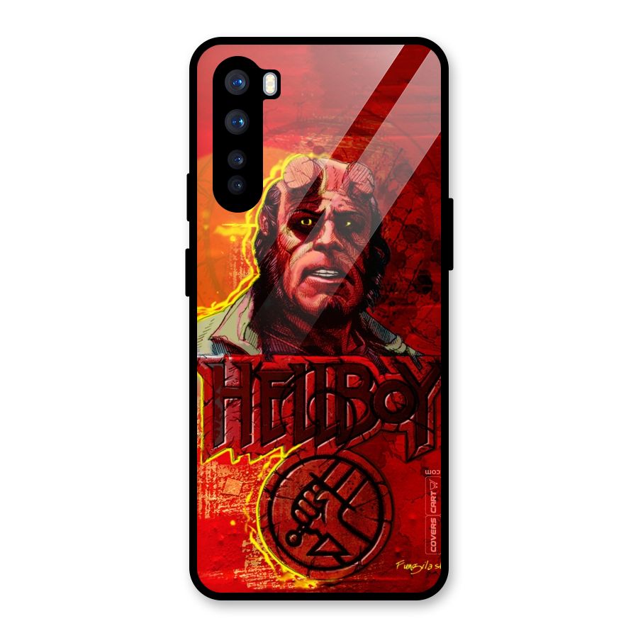 Hellboy Artwork Glass Back Case for OnePlus Nord