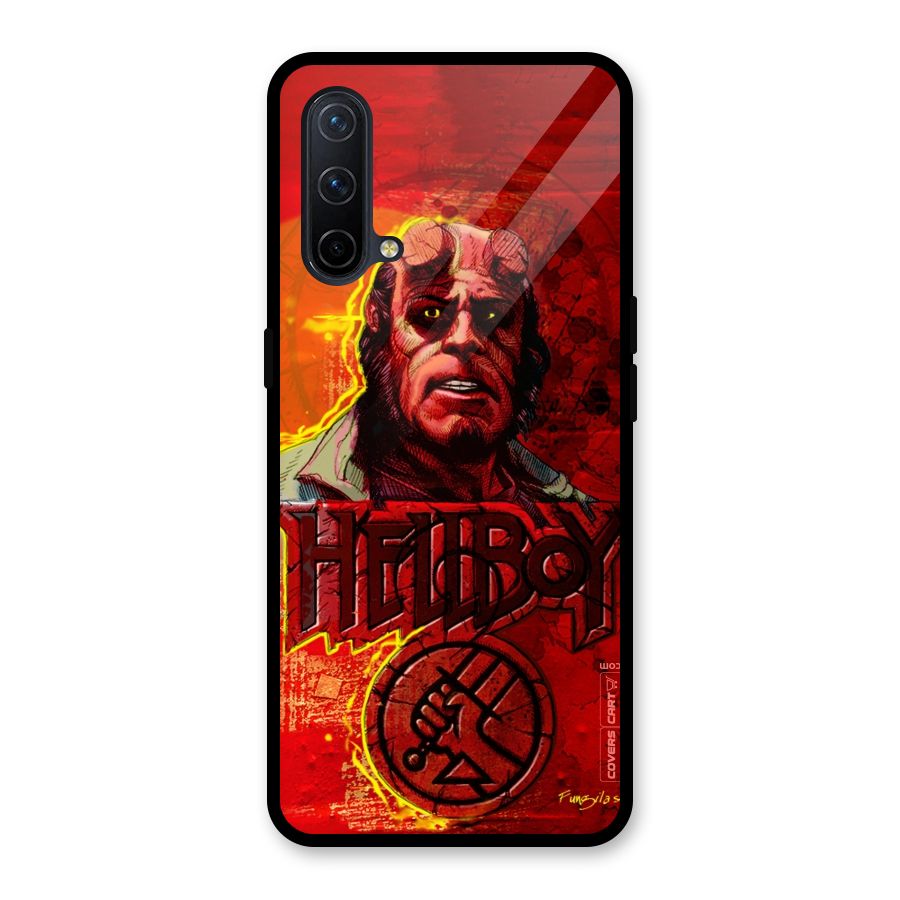 Hellboy Artwork Glass Back Case for OnePlus Nord CE 5G