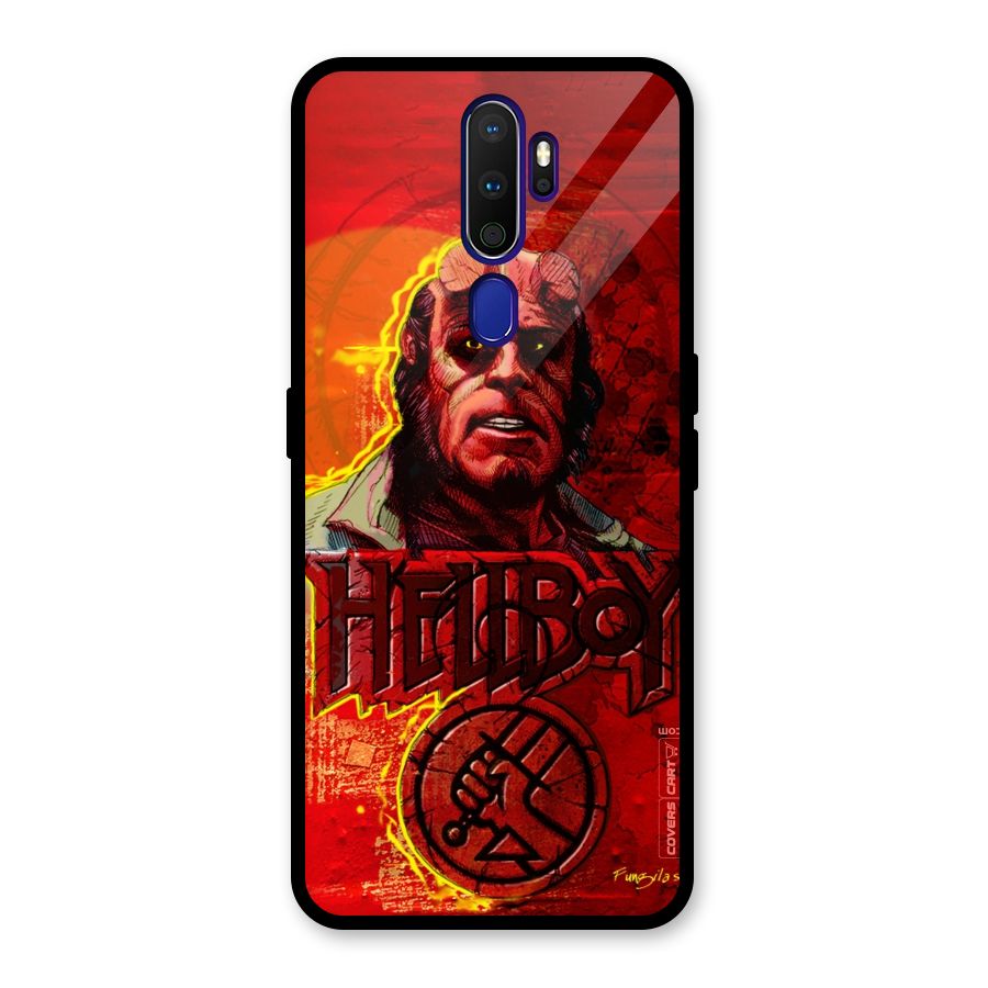 Hellboy Artwork Glass Back Case for Oppo A9 (2020)