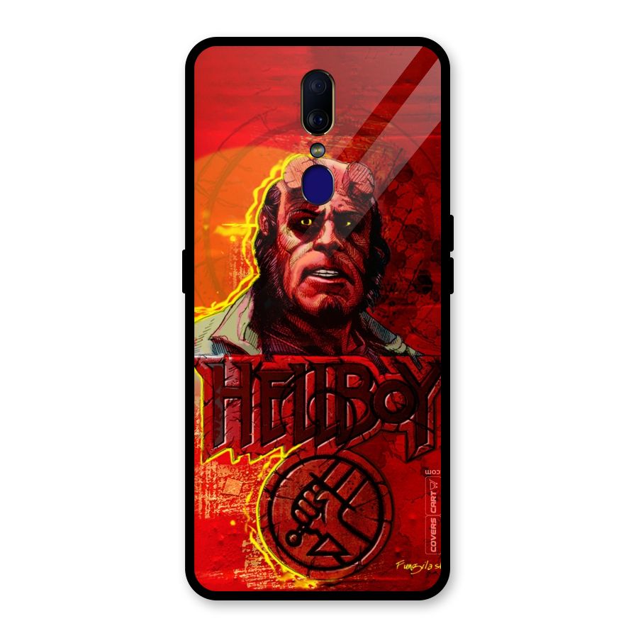 Hellboy Artwork Glass Back Case for Oppo F11