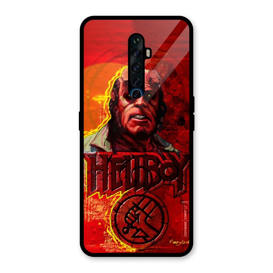 Hellboy Artwork Glass Back Case for Oppo Reno2 F