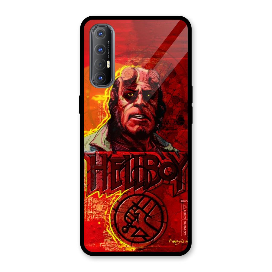 Hellboy Artwork Glass Back Case for Oppo Reno3 Pro