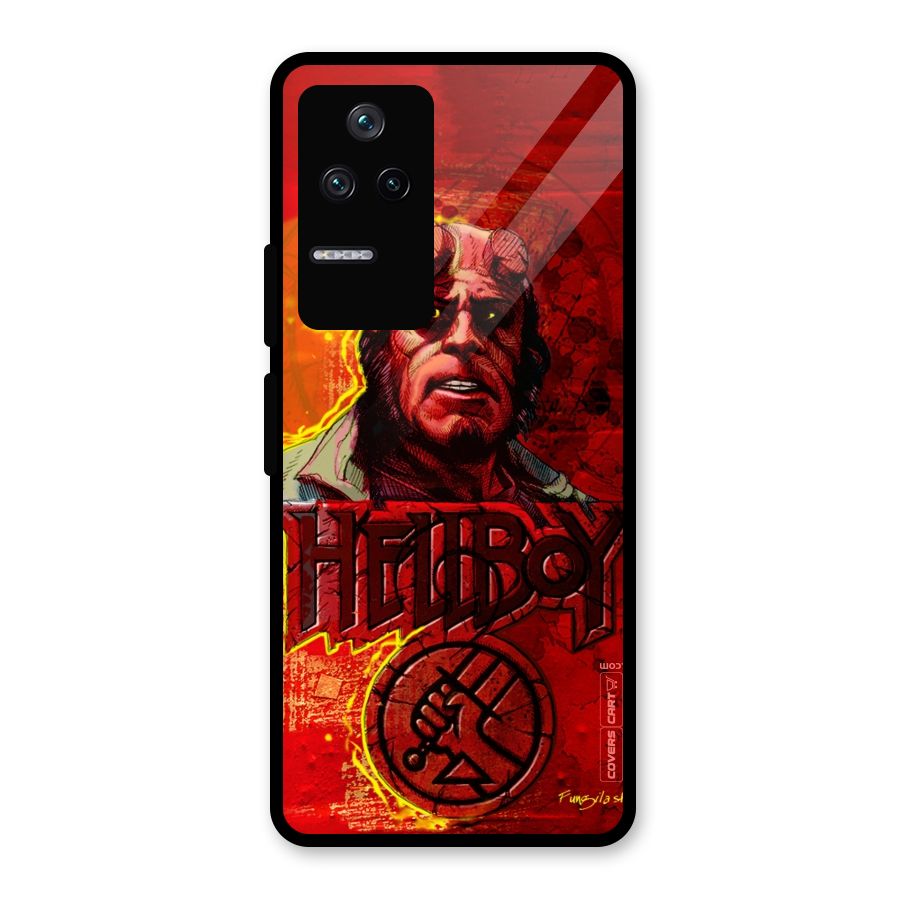 Hellboy Artwork Glass Back Case for Poco F4 5G