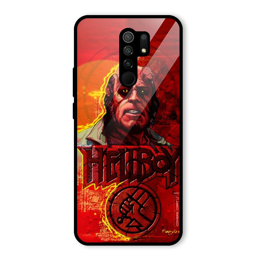 Hellboy Artwork Glass Back Case for Poco M2