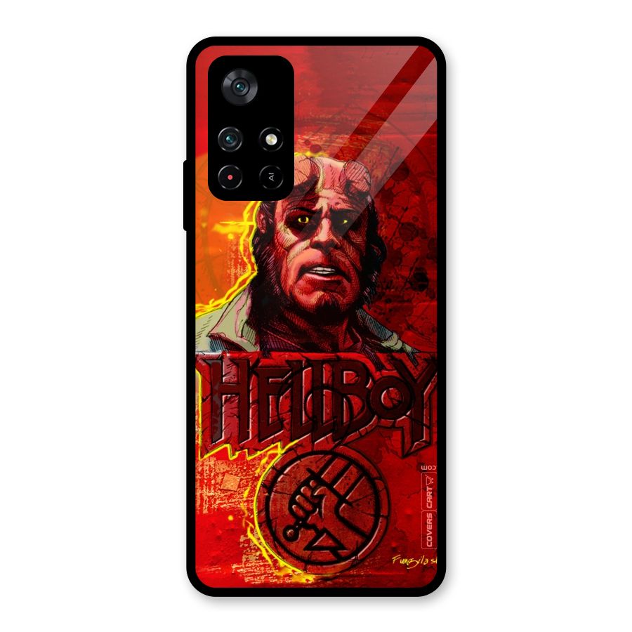 Hellboy Artwork Glass Back Case for Poco M4 Pro 5G