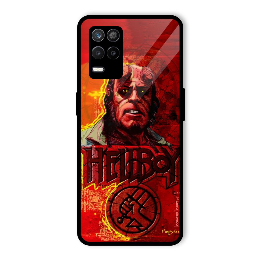 Hellboy Artwork Glass Back Case for Realme 8 5G