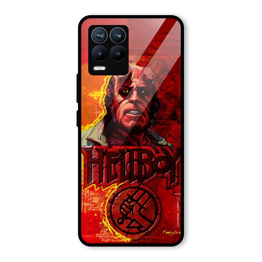 Hellboy Artwork Glass Back Case for Realme 8 Pro