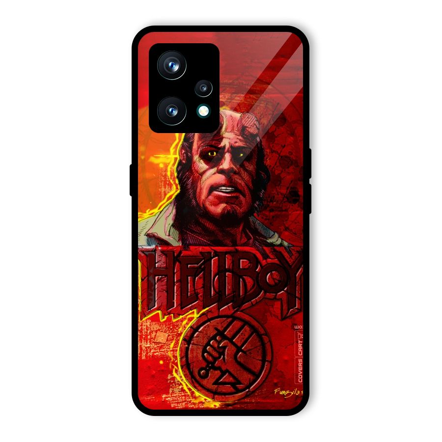 Hellboy Artwork Glass Back Case for Realme 9 Pro Plus 5G