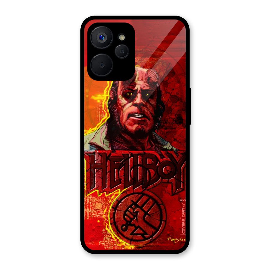 Hellboy Artwork Glass Back Case for Realme 9i 5G