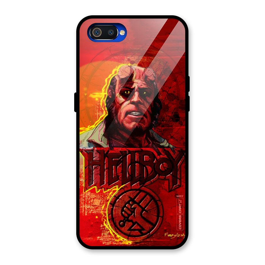 Hellboy Artwork Glass Back Case for Realme C2