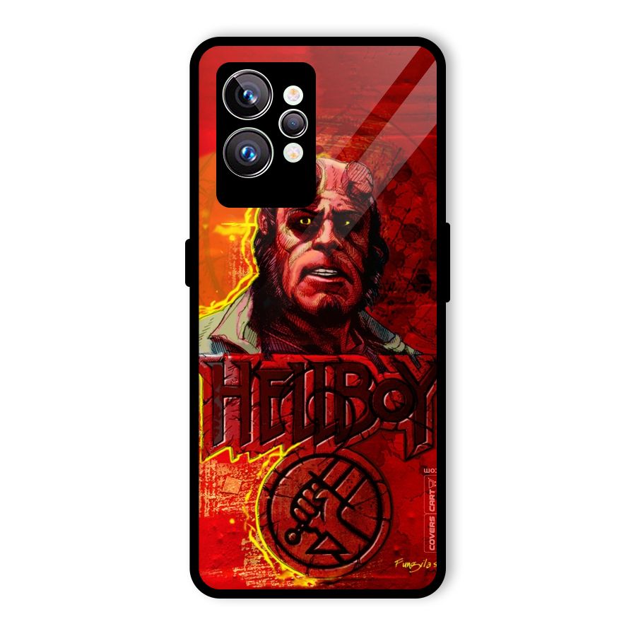 Hellboy Artwork Glass Back Case for Realme GT2 Pro