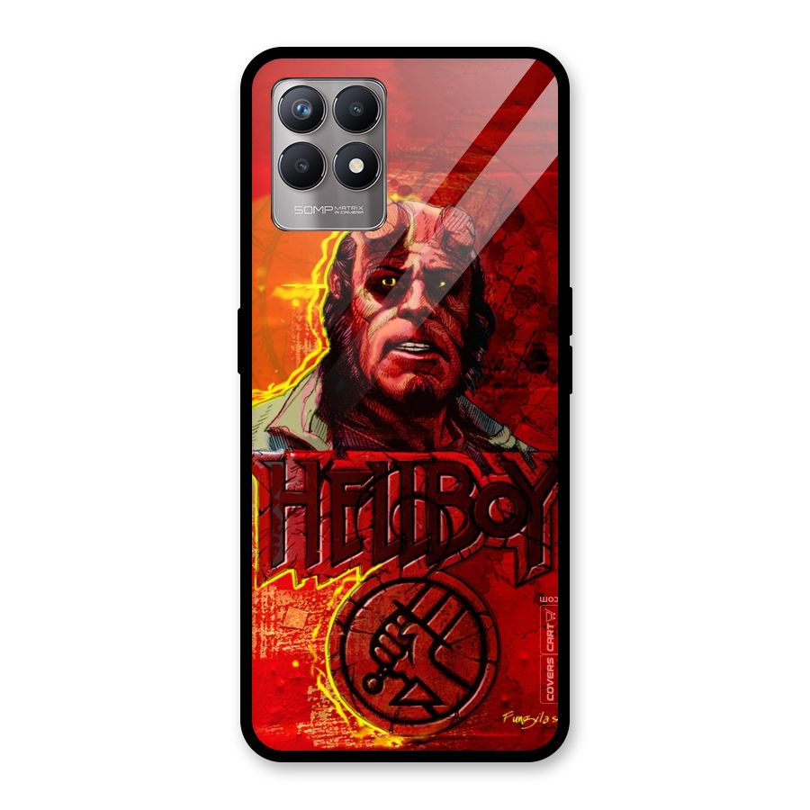 Hellboy Artwork Glass Back Case for Realme Narzo 50