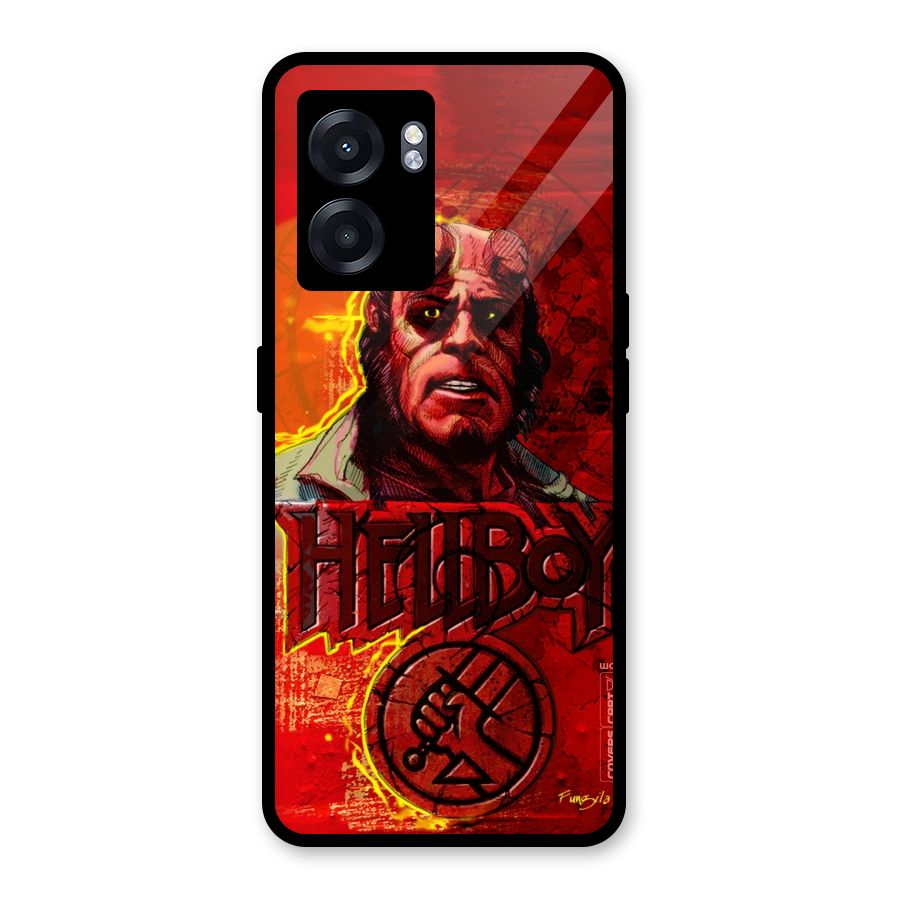 Hellboy Artwork Glass Back Case for Realme Narzo 50 5G