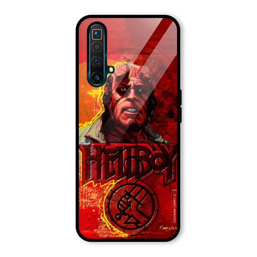 Hellboy Artwork Glass Back Case for Realme X3