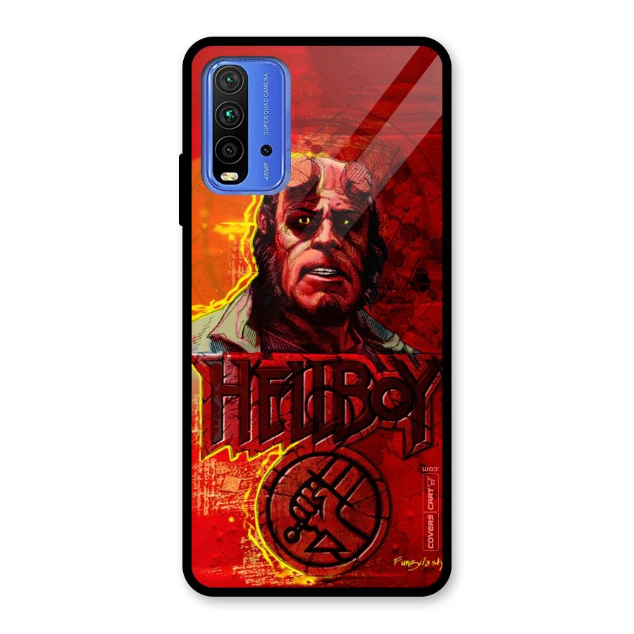 Hellboy Artwork Glass Back Case for Redmi 9 Power