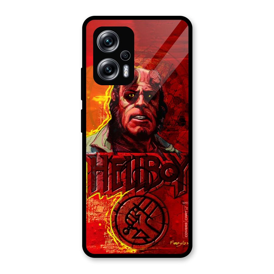Hellboy Artwork Glass Back Case for Redmi K50i