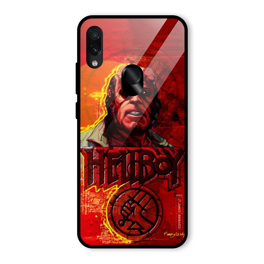Hellboy Artwork Glass Back Case for Redmi Note 7 Pro