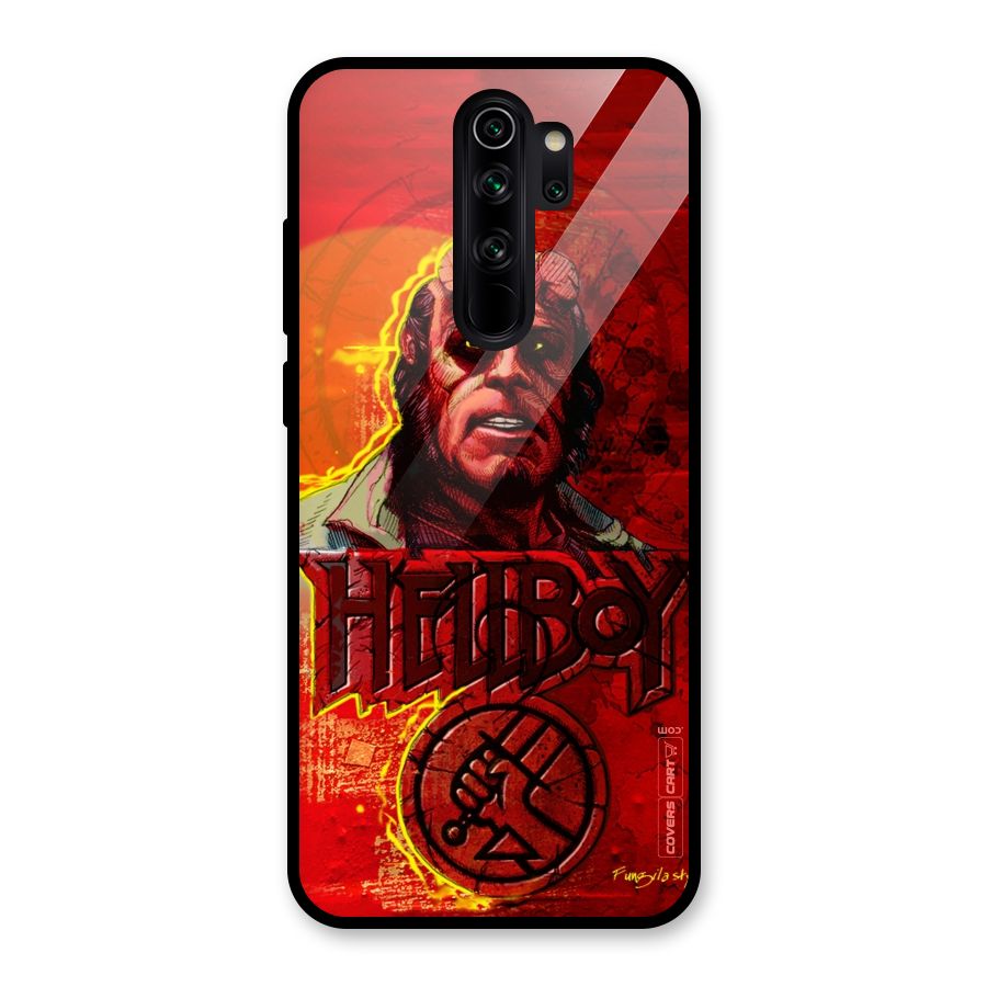 Hellboy Artwork Glass Back Case for Redmi Note 8 Pro