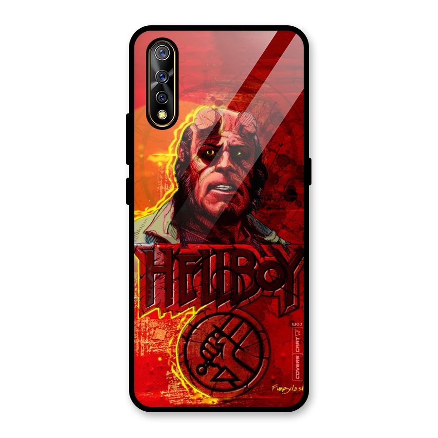 Hellboy Artwork Glass Back Case for Vivo S1