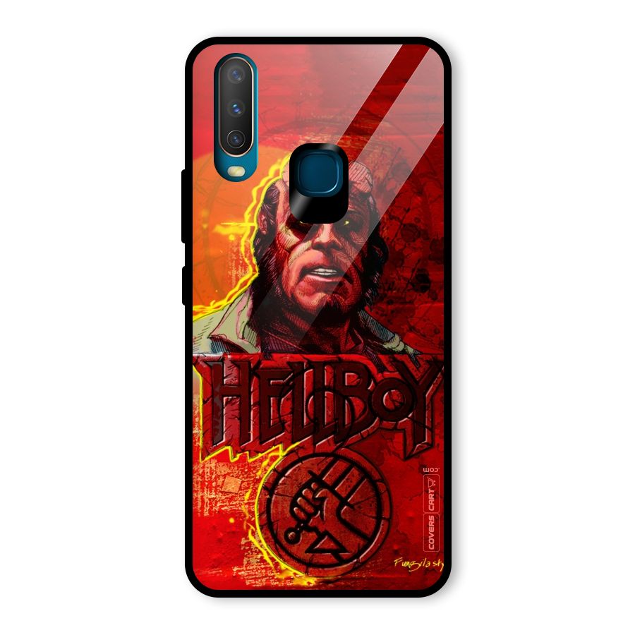 Hellboy Artwork Glass Back Case for Vivo U10