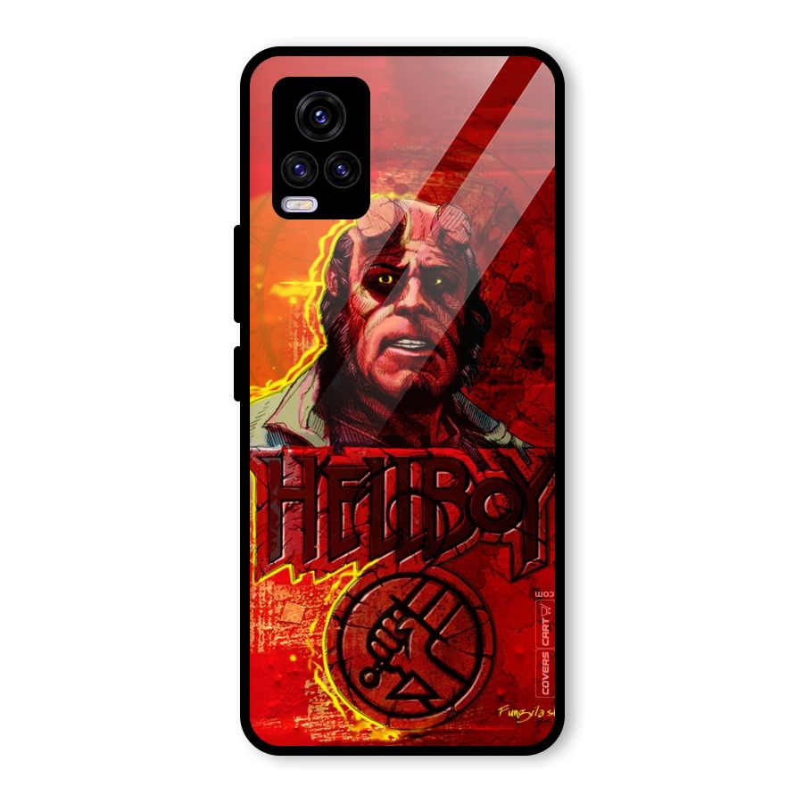 Hellboy Artwork Glass Back Case for Vivo V20