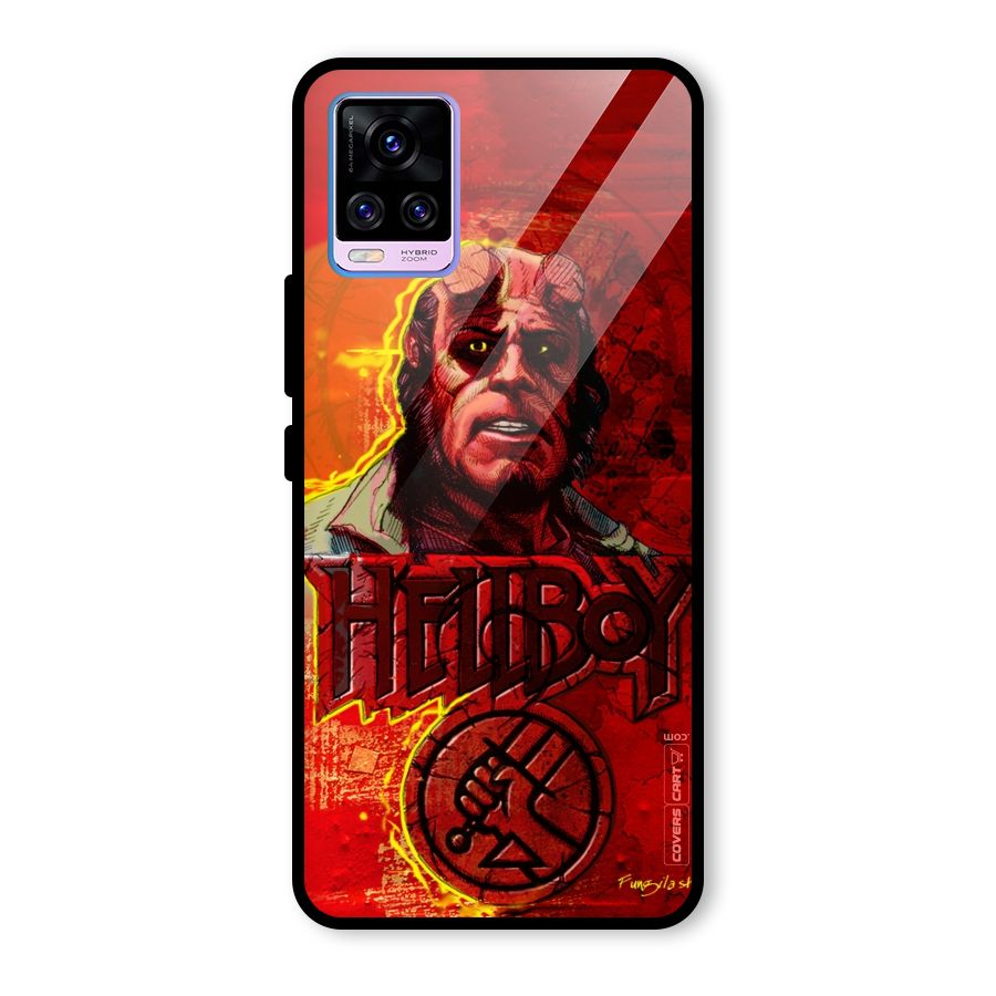 Hellboy Artwork Glass Back Case for Vivo V20 Pro