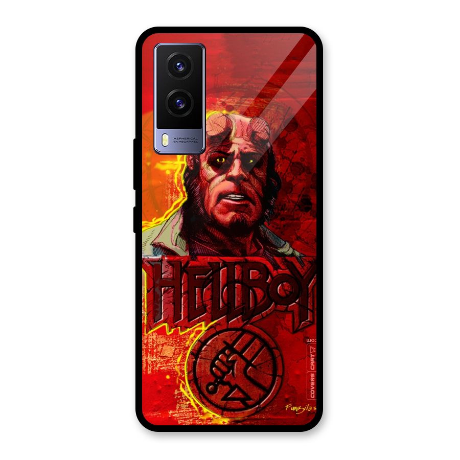 Hellboy Artwork Glass Back Case for Vivo V21e 5G