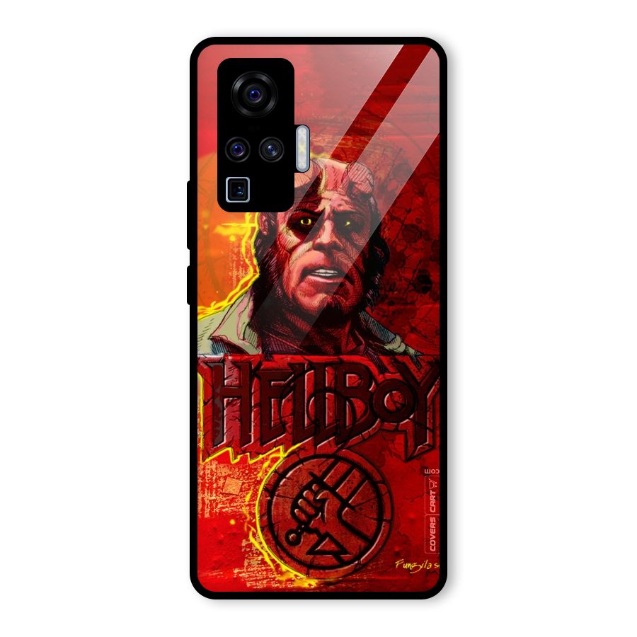Hellboy Artwork Glass Back Case for Vivo X50 Pro