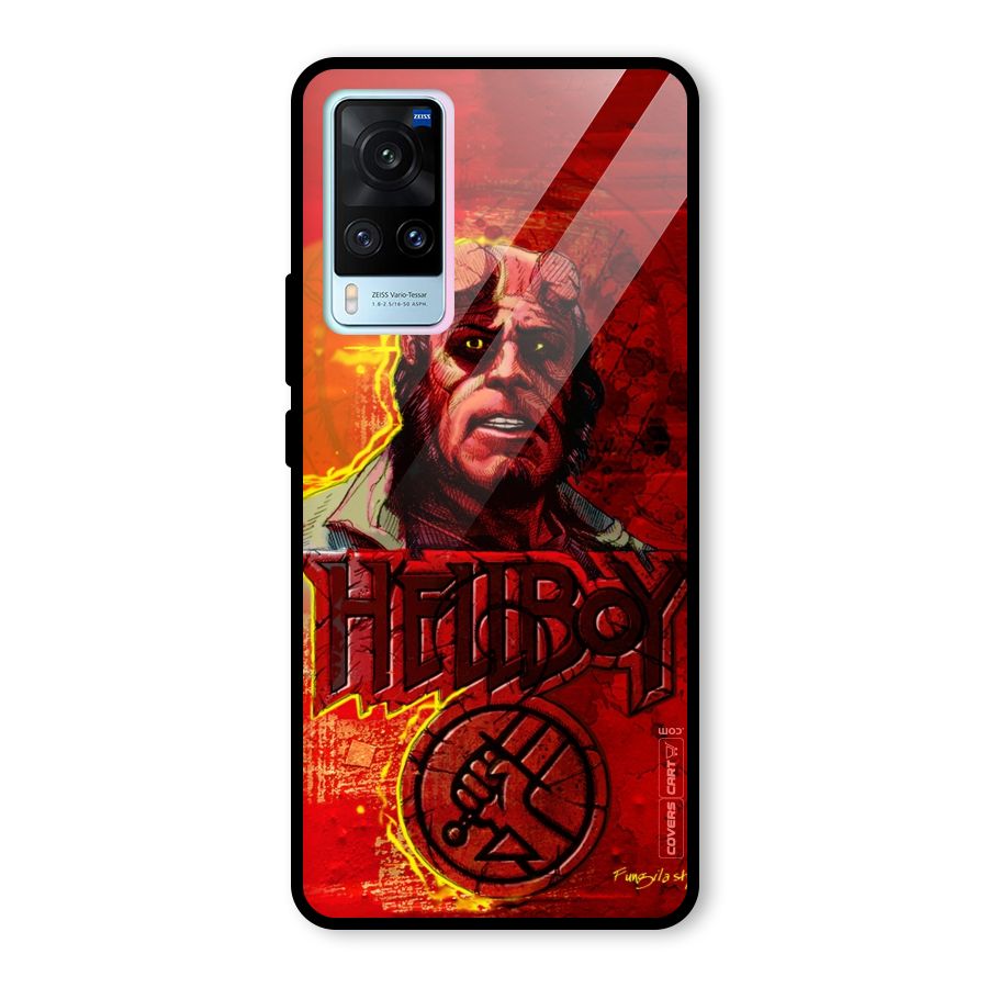 Hellboy Artwork Glass Back Case for Vivo X60