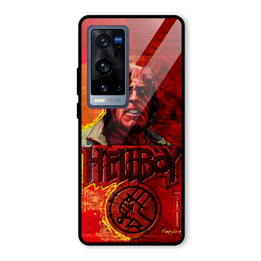 Hellboy Artwork Glass Back Case for Vivo X60 Pro Plus