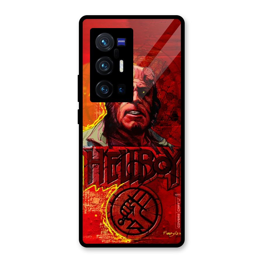 Hellboy Artwork Glass Back Case for Vivo X70 Pro Plus