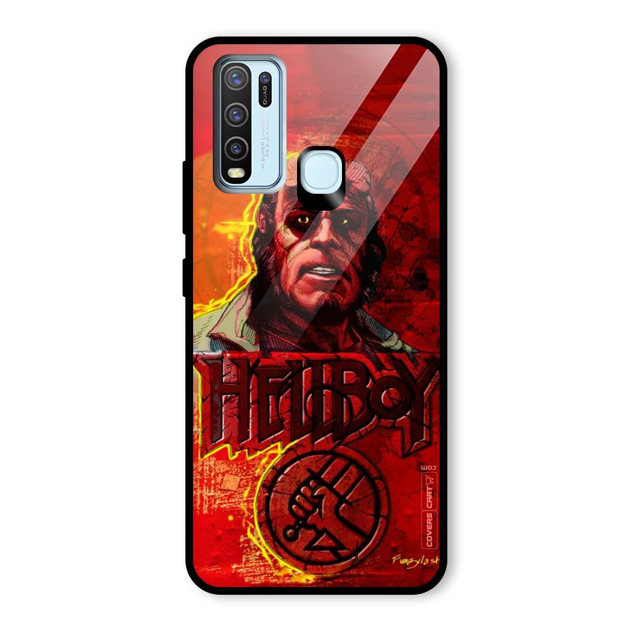Hellboy Artwork Glass Back Case for Vivo Y30