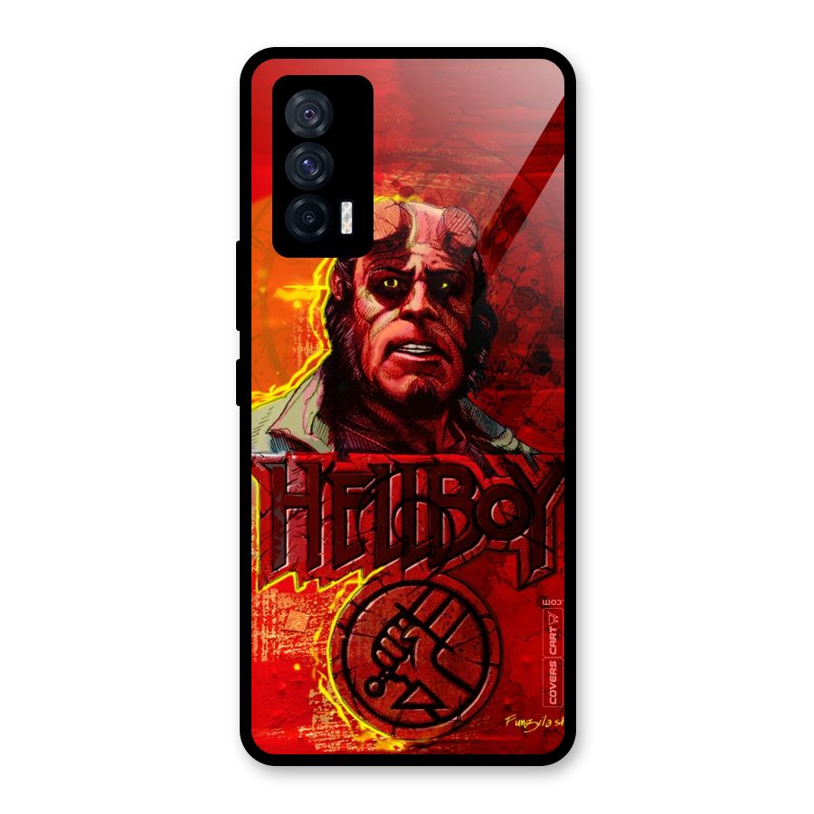 Hellboy Artwork Glass Back Case for Vivo iQOO 7 5G