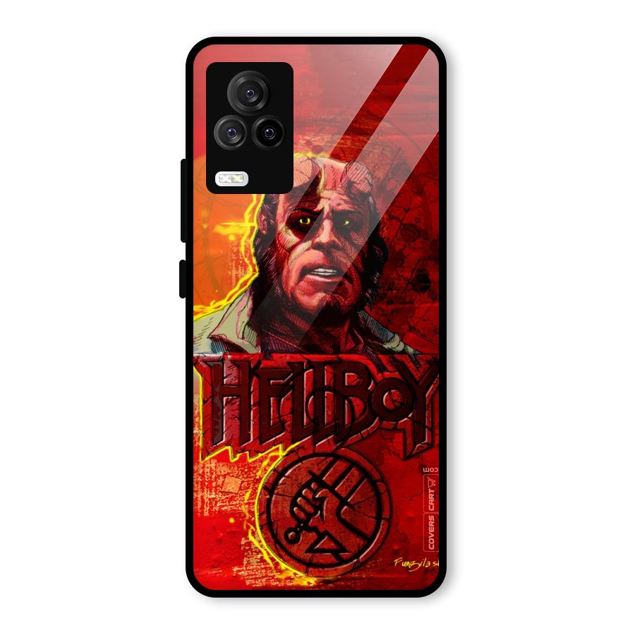 Hellboy Artwork Glass Back Case for Vivo iQOO 7 Legend 5G