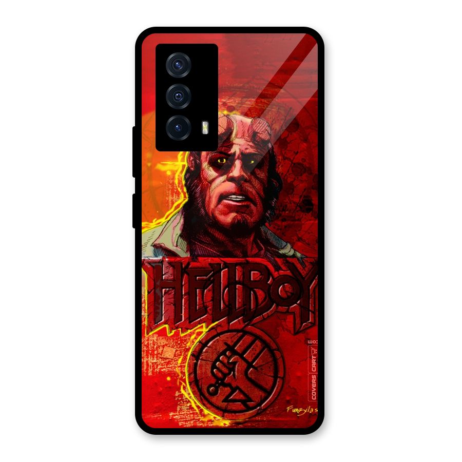 Hellboy Artwork Glass Back Case for Vivo iQOO Z5