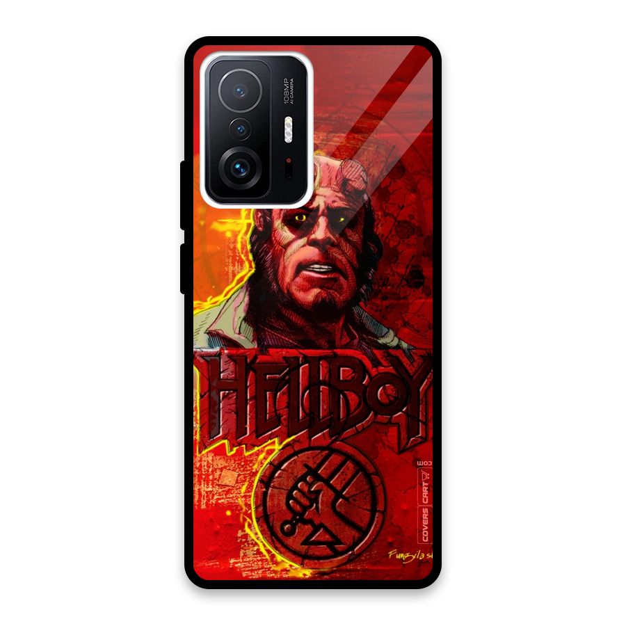 Hellboy Artwork Glass Back Case for Xiaomi 11T Pro