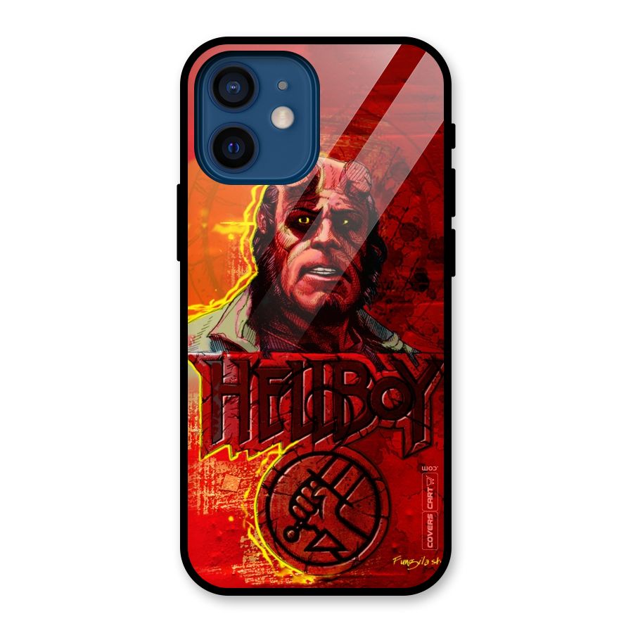 Hellboy Artwork Glass Back Case for iPhone 12 Mini