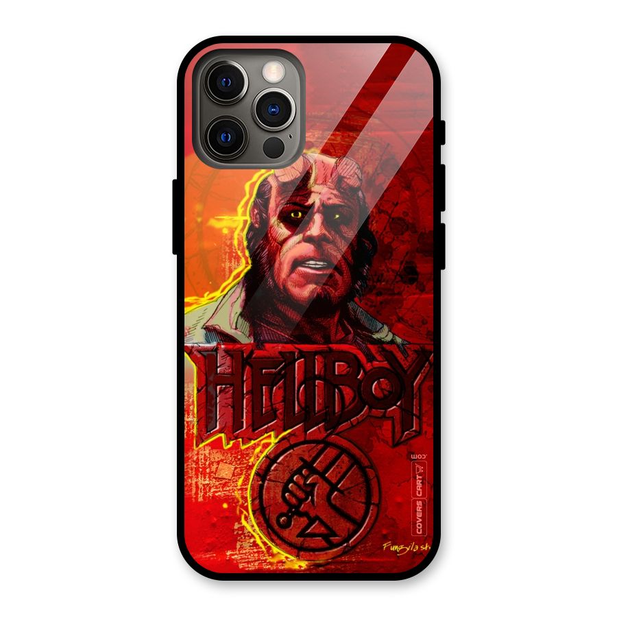 Hellboy Artwork Glass Back Case for iPhone 12 Pro