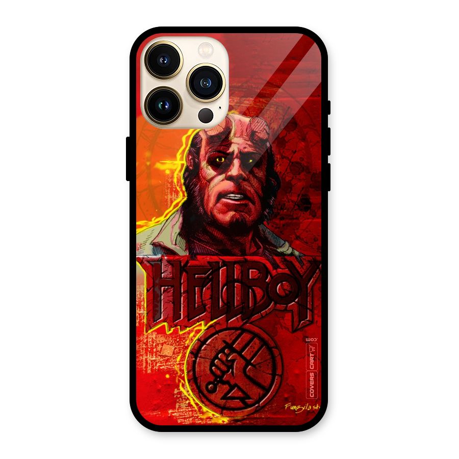 Hellboy Artwork Glass Back Case for iPhone 13 Pro Max