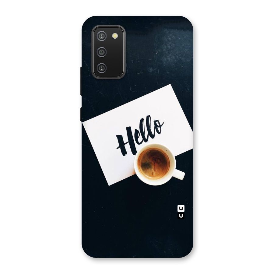 Hello Coffee Back Case for Galaxy M02s