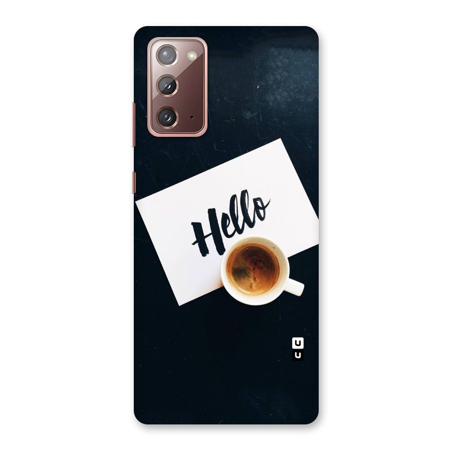 Hello Coffee Back Case for Galaxy Note 20