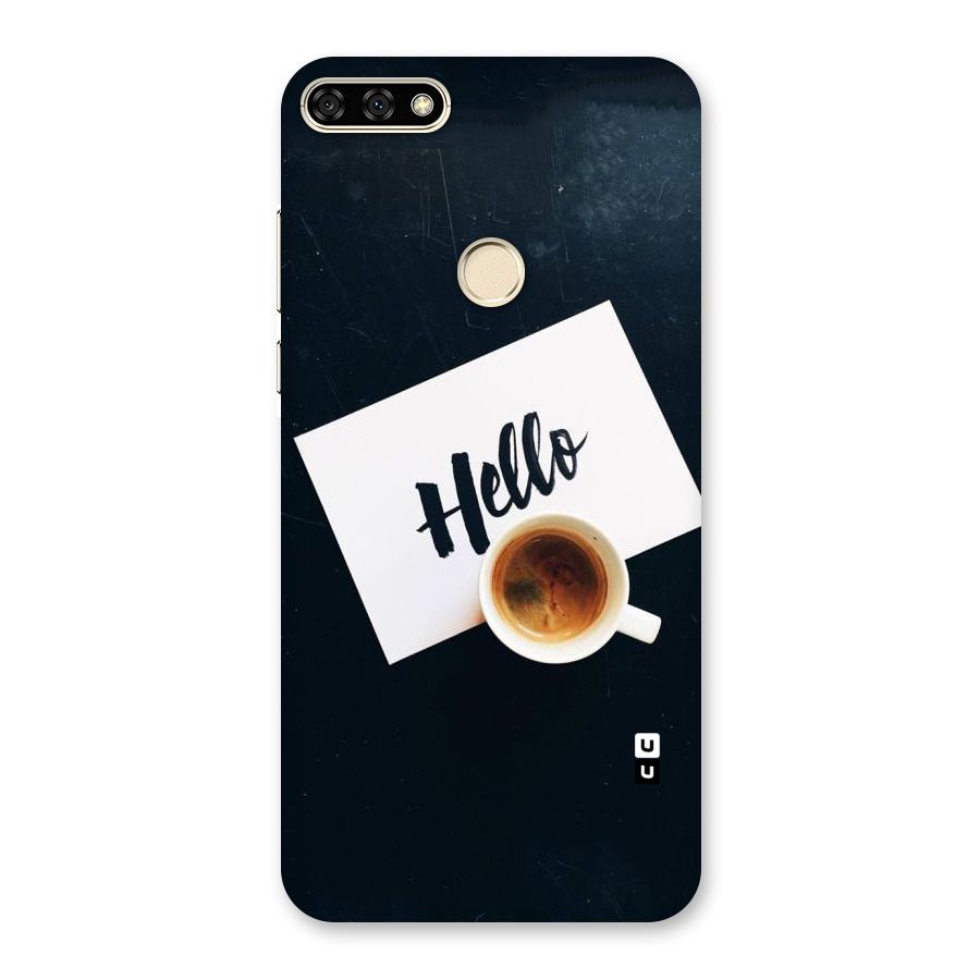 Hello Coffee Back Case for Honor 7A
