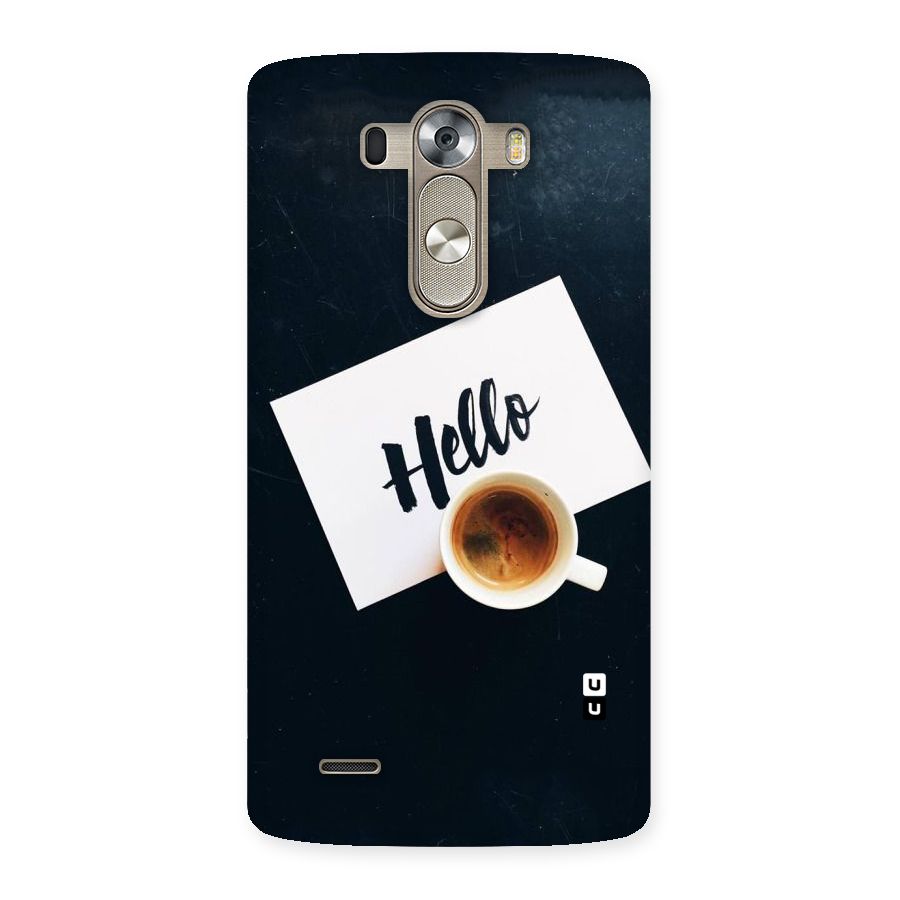 Hello Coffee Back Case for LG G3