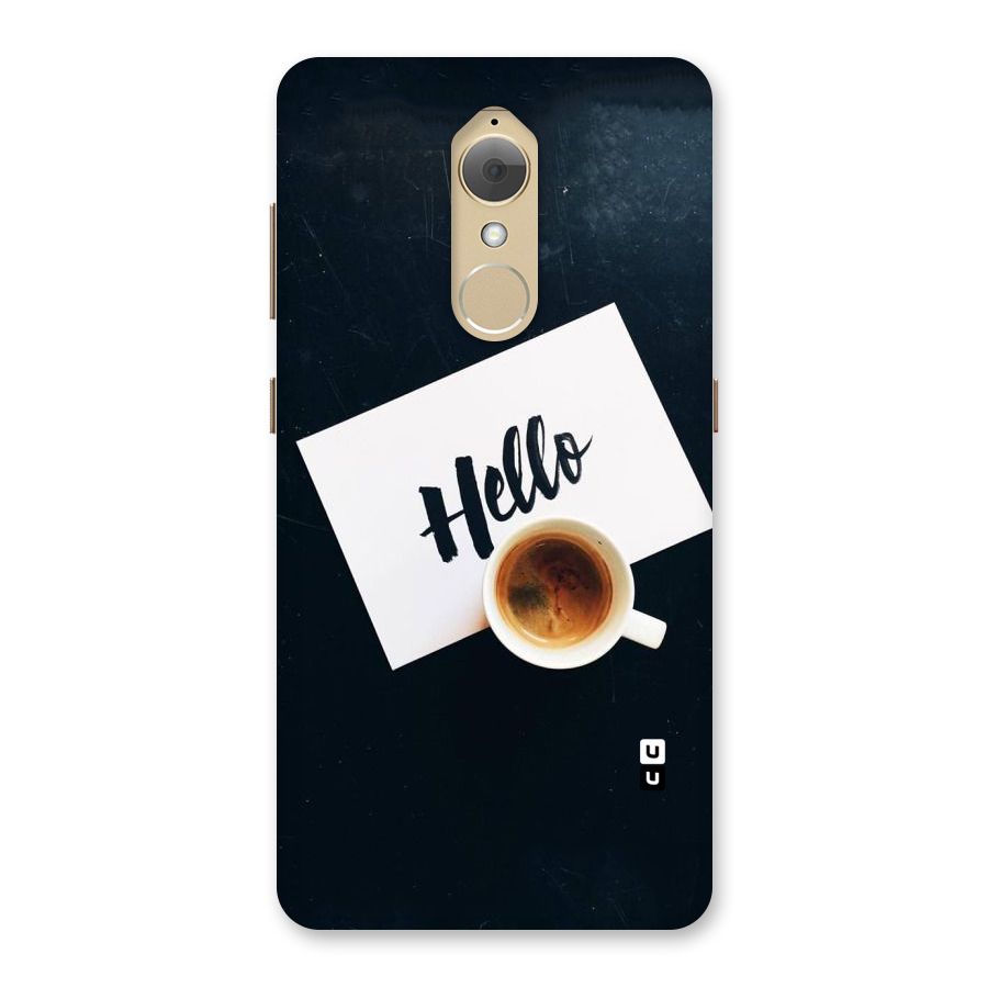 Hello Coffee Back Case for Lenovo K8