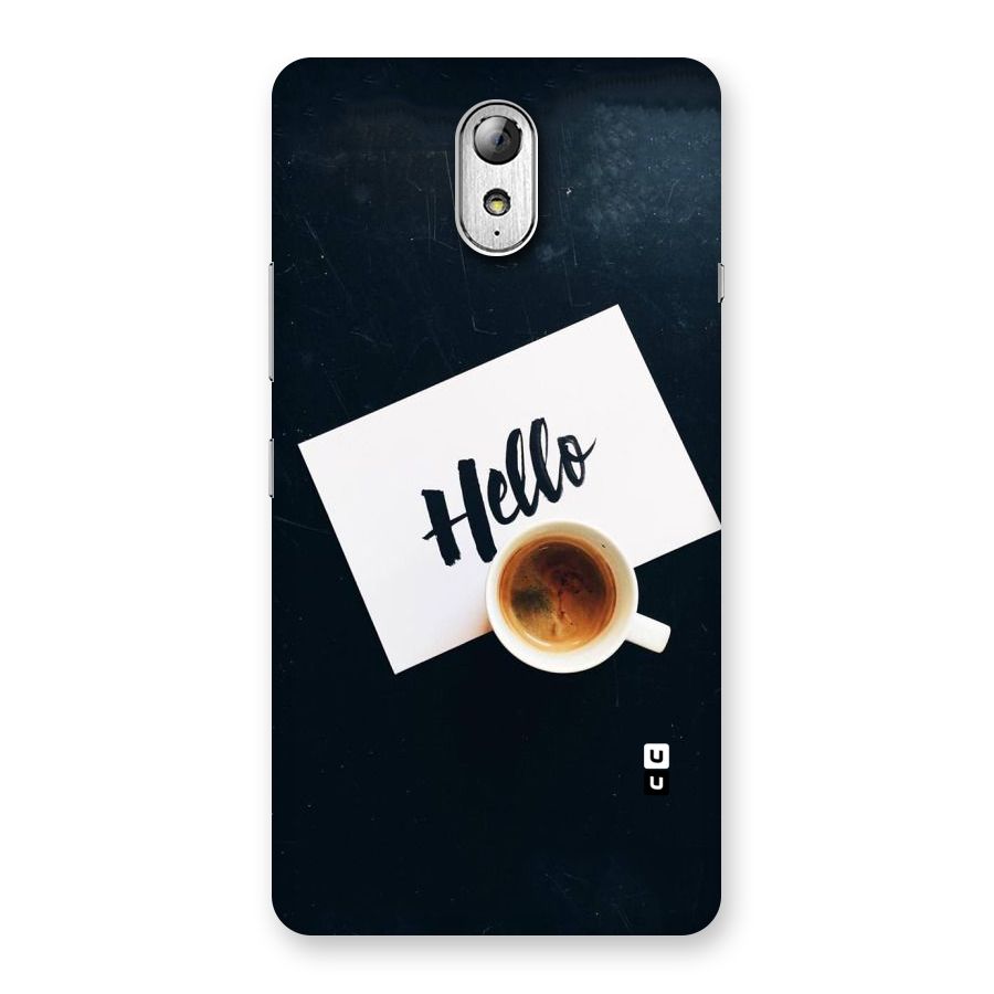 Hello Coffee Back Case for Lenovo Vibe P1M