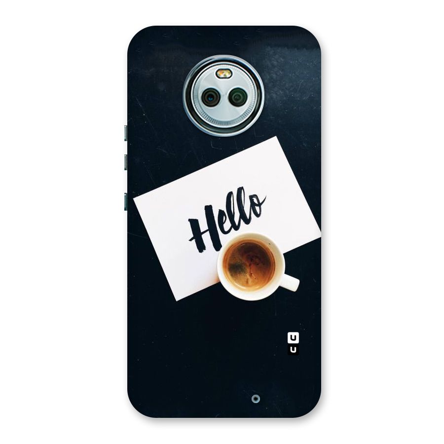 Hello Coffee Back Case for Moto X4