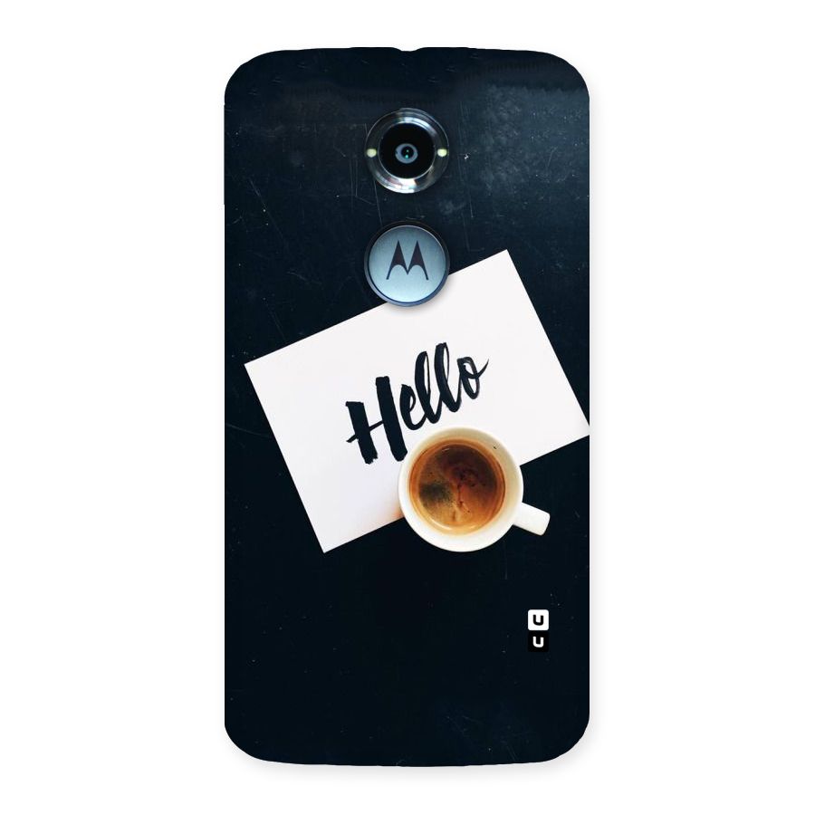Hello Coffee Back Case for Moto X 2nd Gen