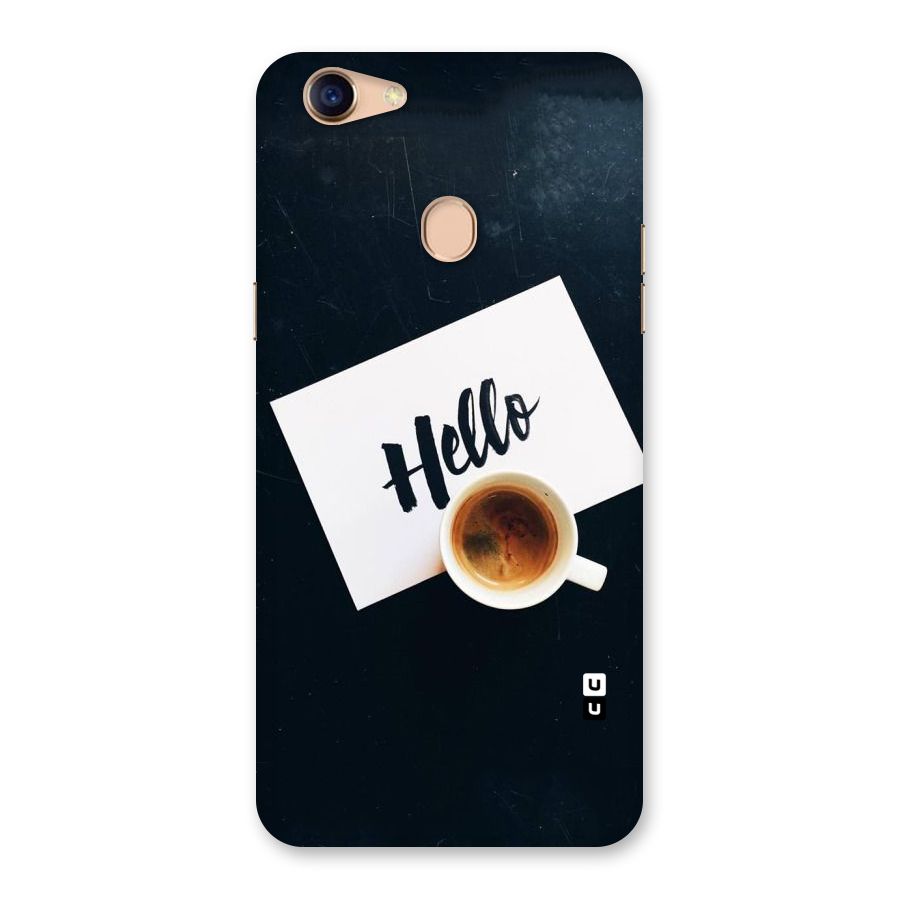 Hello Coffee Back Case for Oppo F5